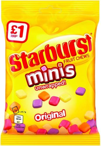 Starburst Minis 137g Coopers Candy