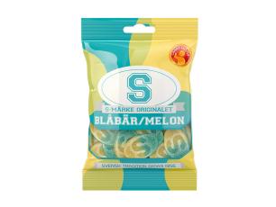 S-Märke Blåbär/Melon 80g x 18st Coopers Candy