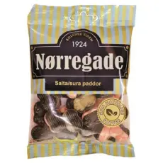 Norregade Suolaiset/Happamat Sammakot 85g Coopers Candy