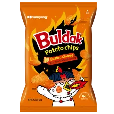 Samyang Buldak Potatischips Quattro Cheese 55g Coopers Candy