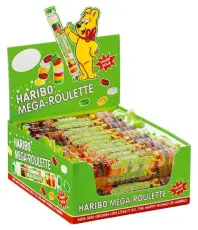 Haribo Mega Roulette Sour 45g x 40st (hel l&aring;da) Coopers Candy