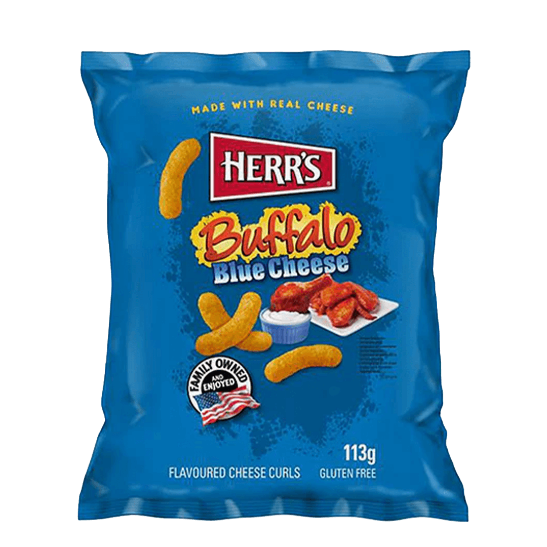 Herrs Buffalo Blue Cheese Curls 113g