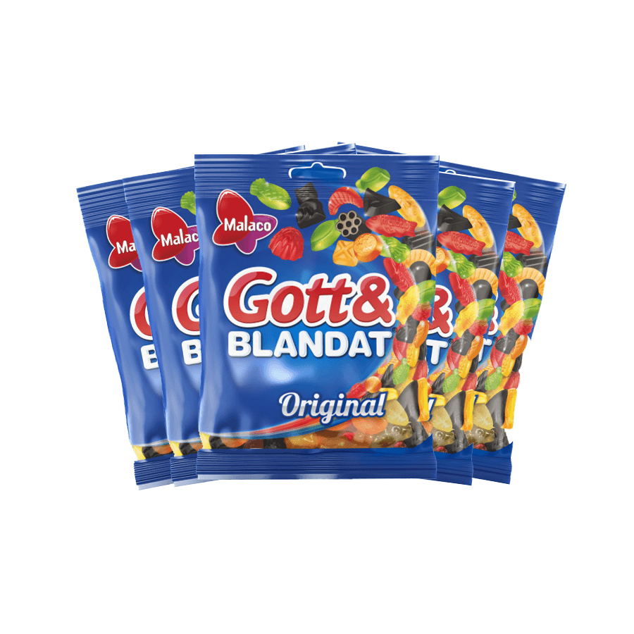 Malaco Gott & Blandat 160g x 5 kpl