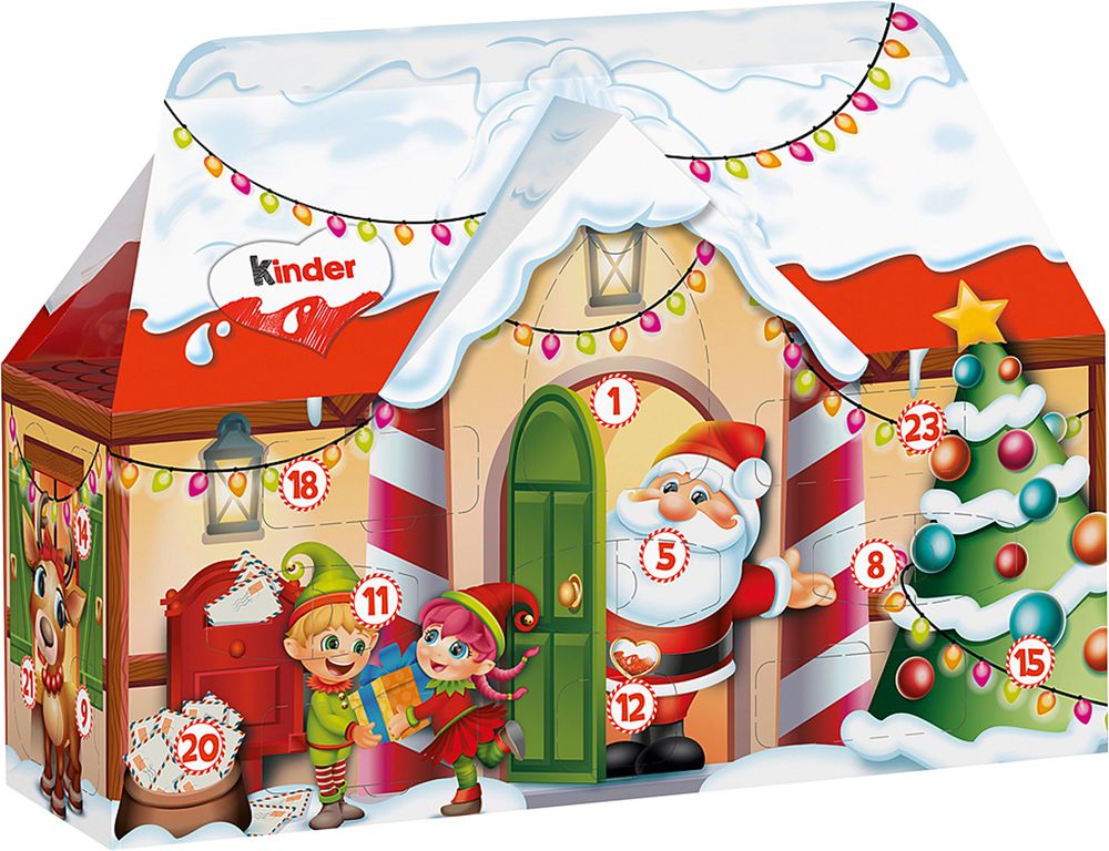 Kinder Joulukalenteri 3D Talo