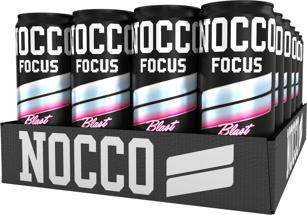 NOCCO Focus 3 Raspberry Blast 33cl x 24 kpl