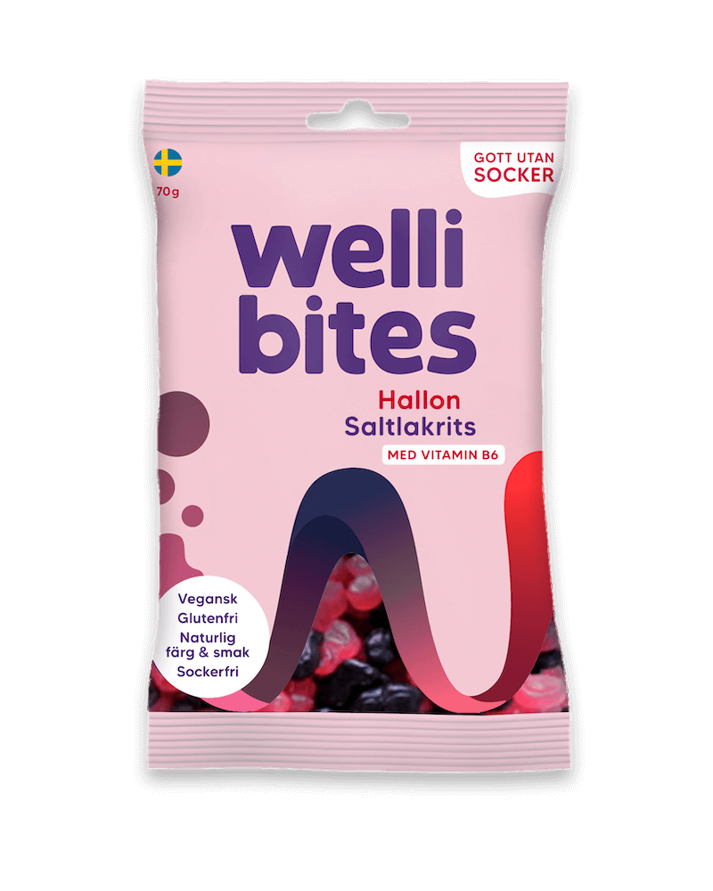 Wellibites Vadelma & Suolalakritsi 70g