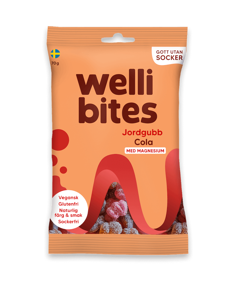 Wellibites Mansikka & Cola 70g
