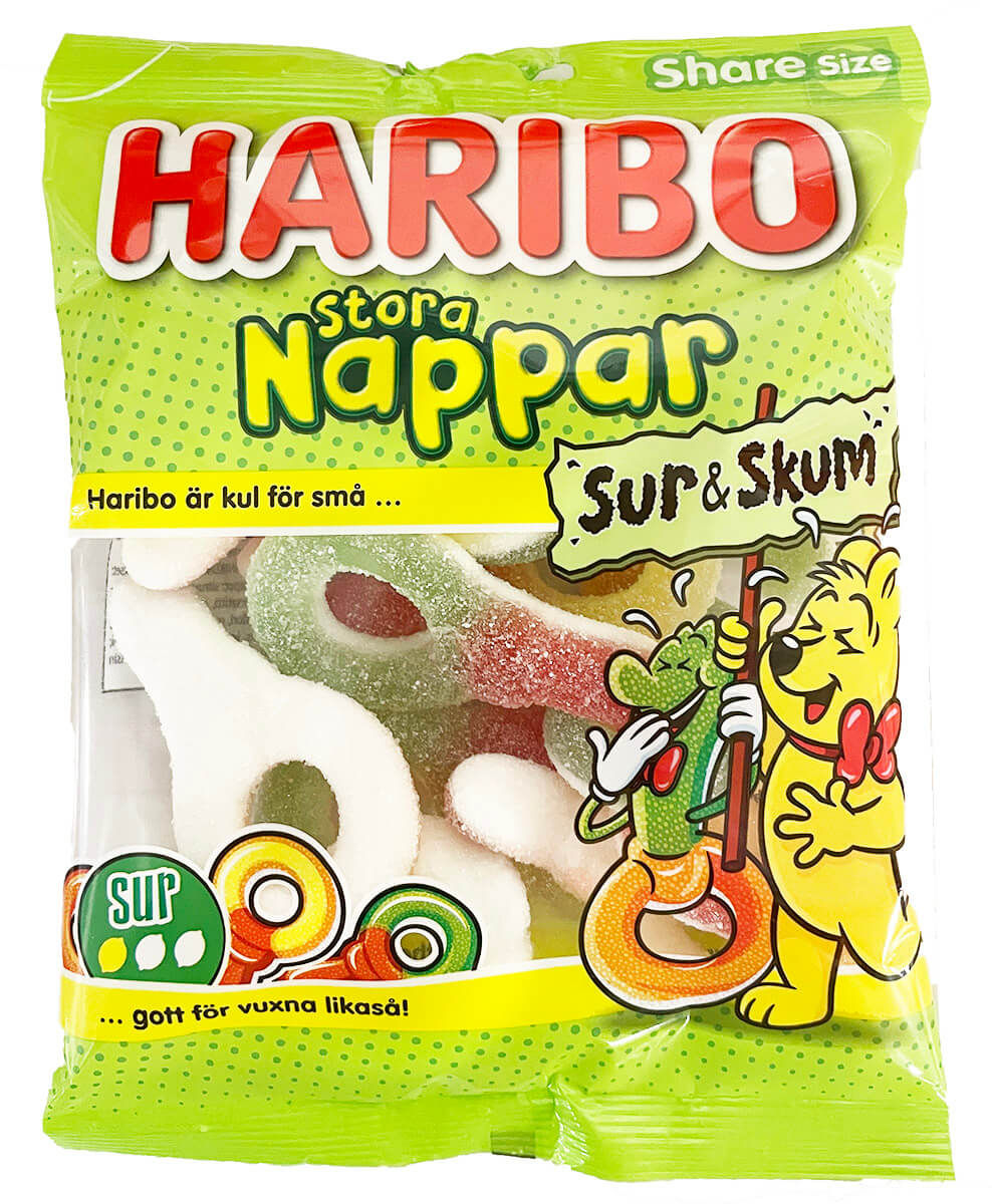 Haribo Isot Nappar Hapan & Vaahto 150g