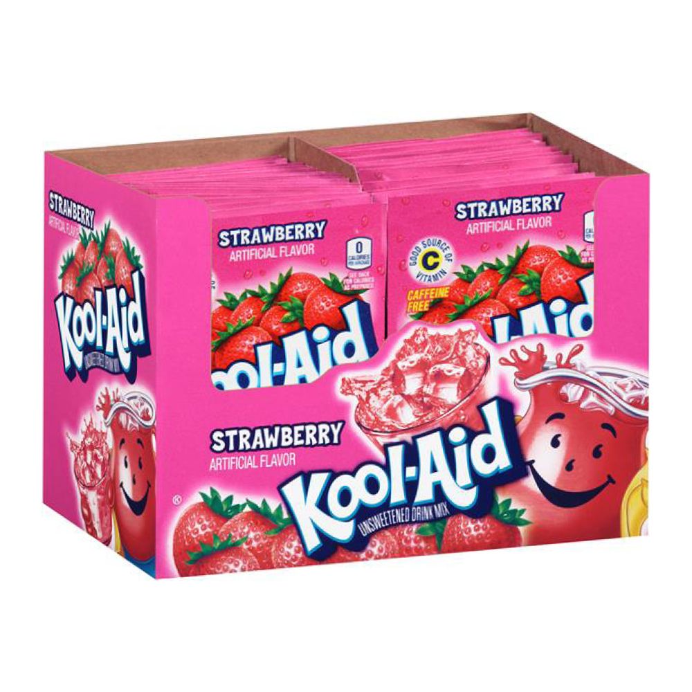 Kool-Aid Soft Drink Mix - Strawberry x 48 kpl (koko laatikko)