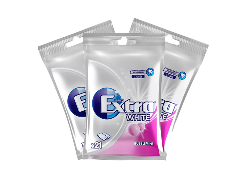 Wrigleys Extra Purukumi White Bubblemint 29g x 3 kpl