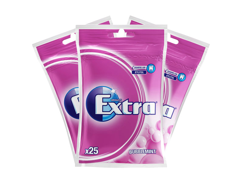 Wrigleys Extra Purukumi Bubblemint 29g x 3 kpl