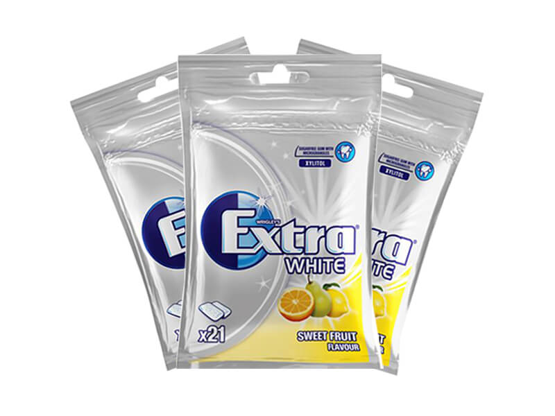 Wrigleys Extra White Sweet Fruit 29g x 3 kpl