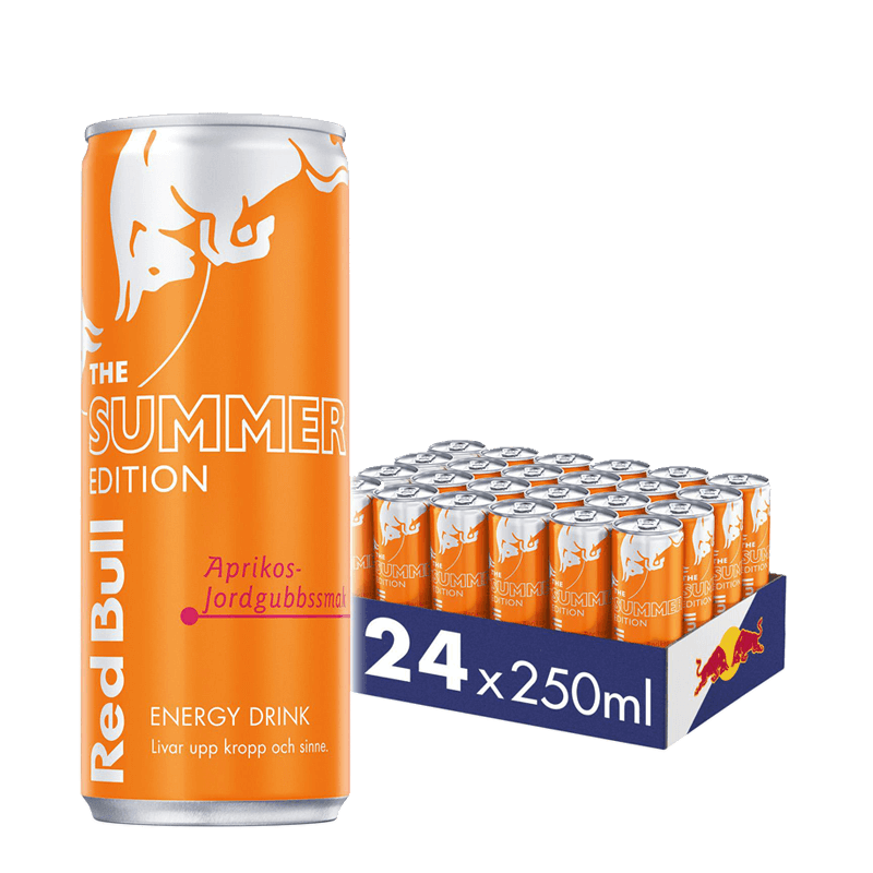 Red Bull Aprikoosi Mansikka 25cl x 24 kpl