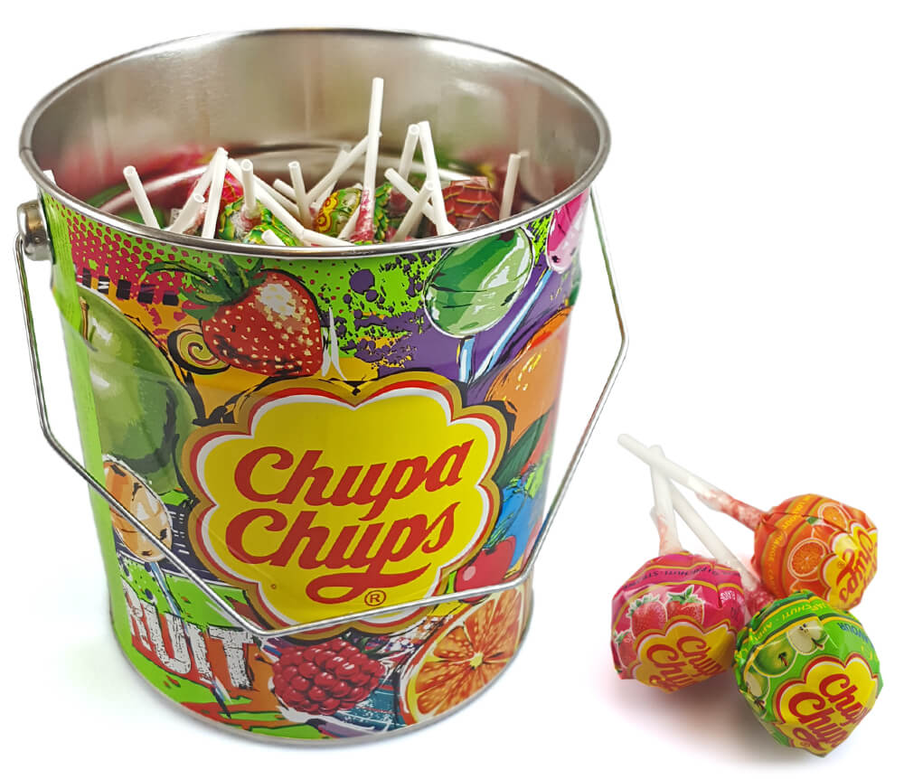 Chupa Chups Fruit Tikkarit Ämpäri 150 kpl