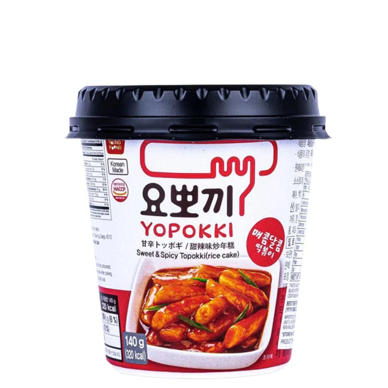 Yopokki Rice Cake Cup Sweet & Spicy 140g