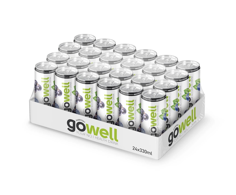 Gowell Blackcurrants & Blueberry 33cl x 24 kpl