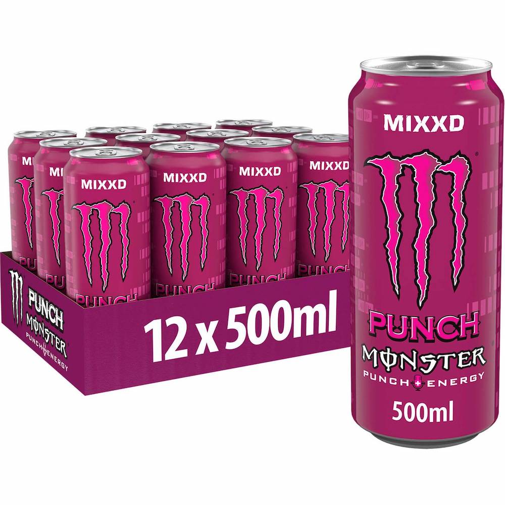 Monster Energy Drink Punch MIXXD 50cl x 12 kpl