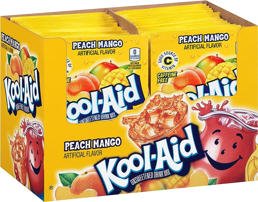 Kool-Aid Soft Drink Mix - Peach Mango 4g x 48 kpl
