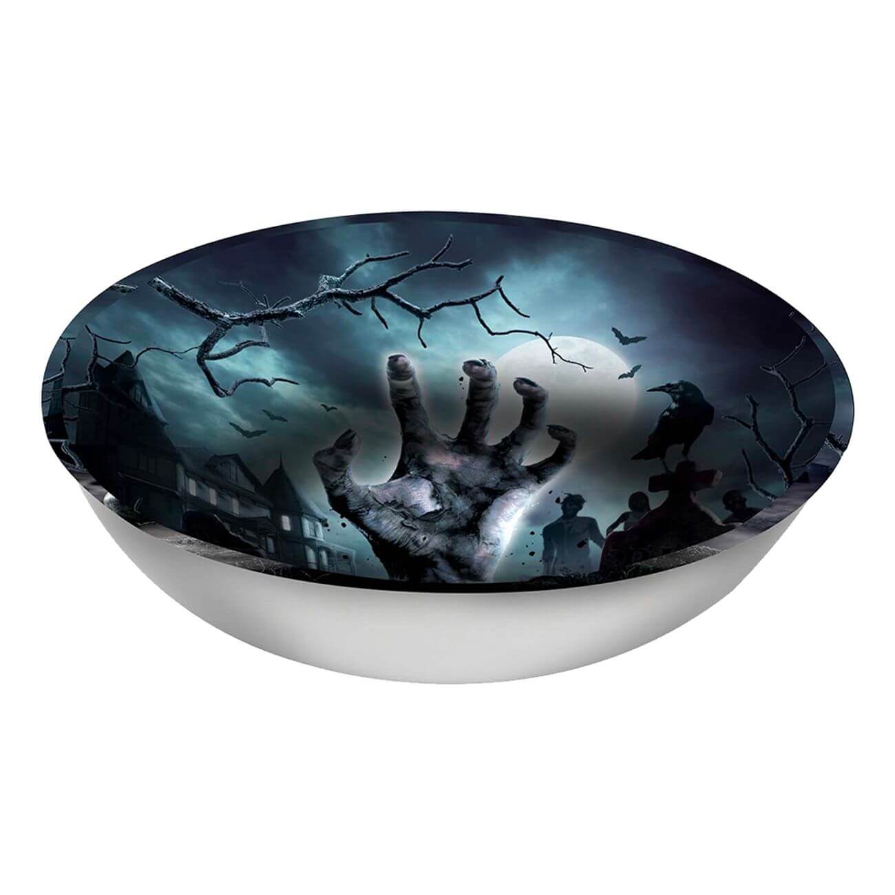 Iso Muovinen Karkkikulho Halloween Hautausmaa