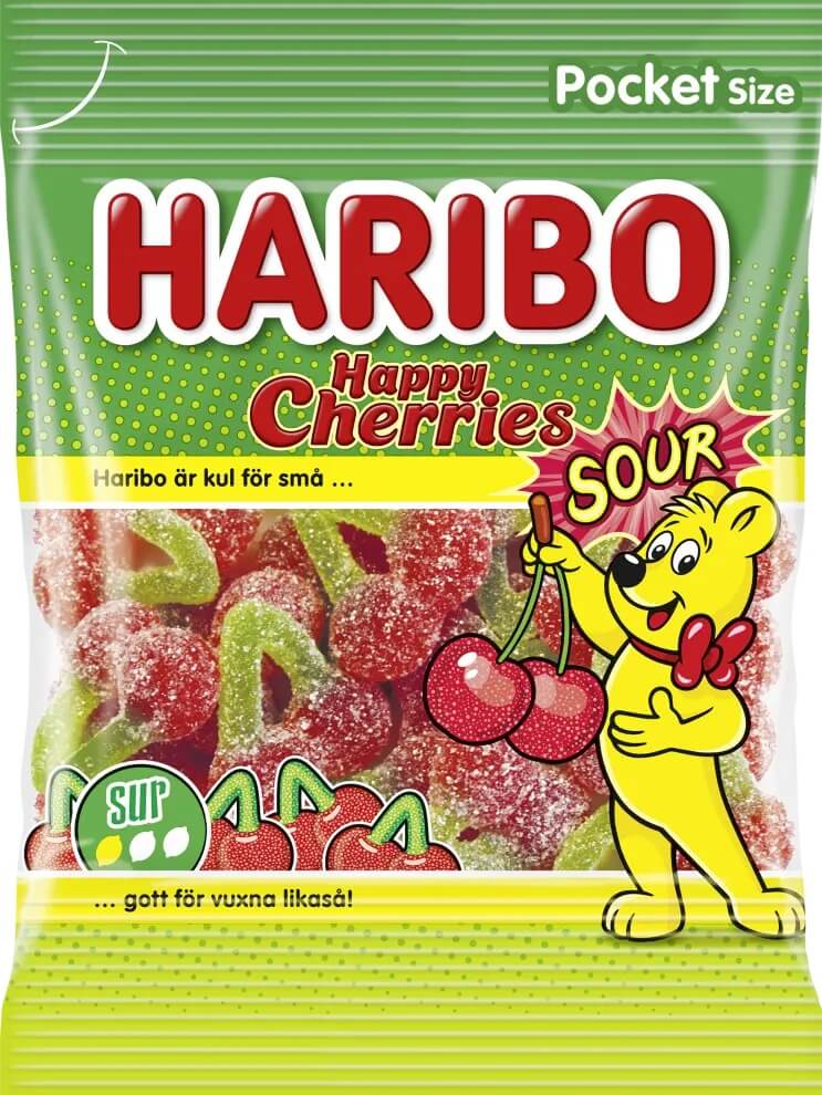 Haribo Iloiset Kirsikat Hapan 75g