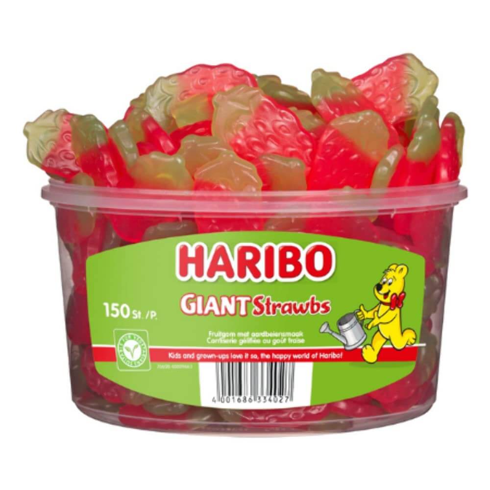 Haribo Jättimansikat 1,35kg
