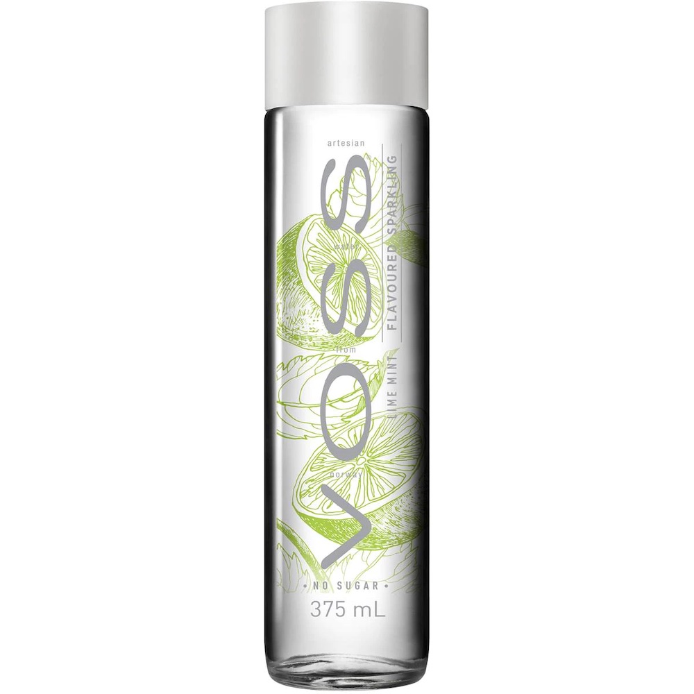 Voss Lime Mint Sparkling Water (lasi) 375ml