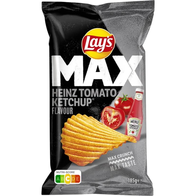 Lays Sipsit MAX Heinz Tomaattiketsuppi 185g