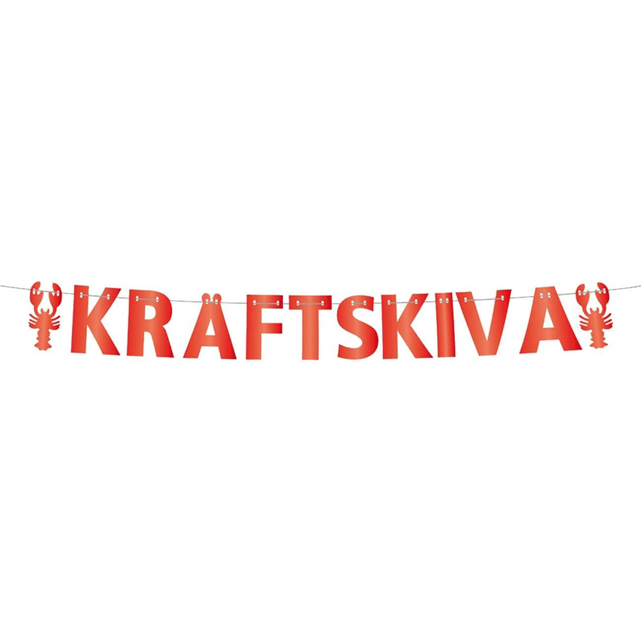 Girlang Kräftskiva Bokstäver
