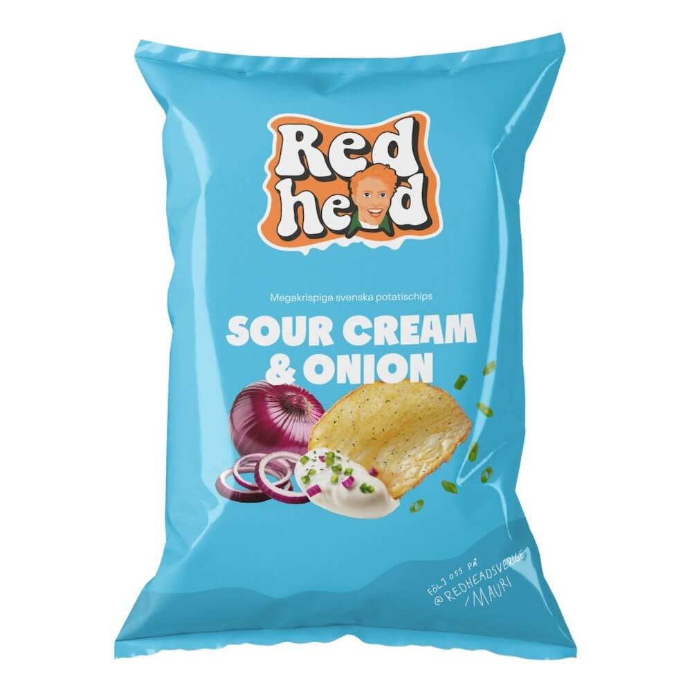 Redhead Chips Sourcream & Onion Chips 150g