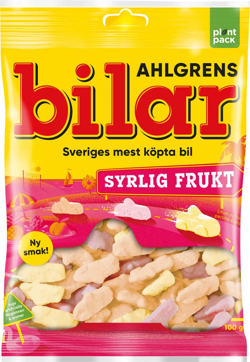 Ahlgrens Bilar Hapan Hedelmä 100g