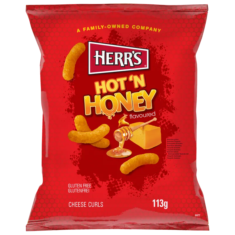 Herrs Hot n Honey Cheese Curls 113g