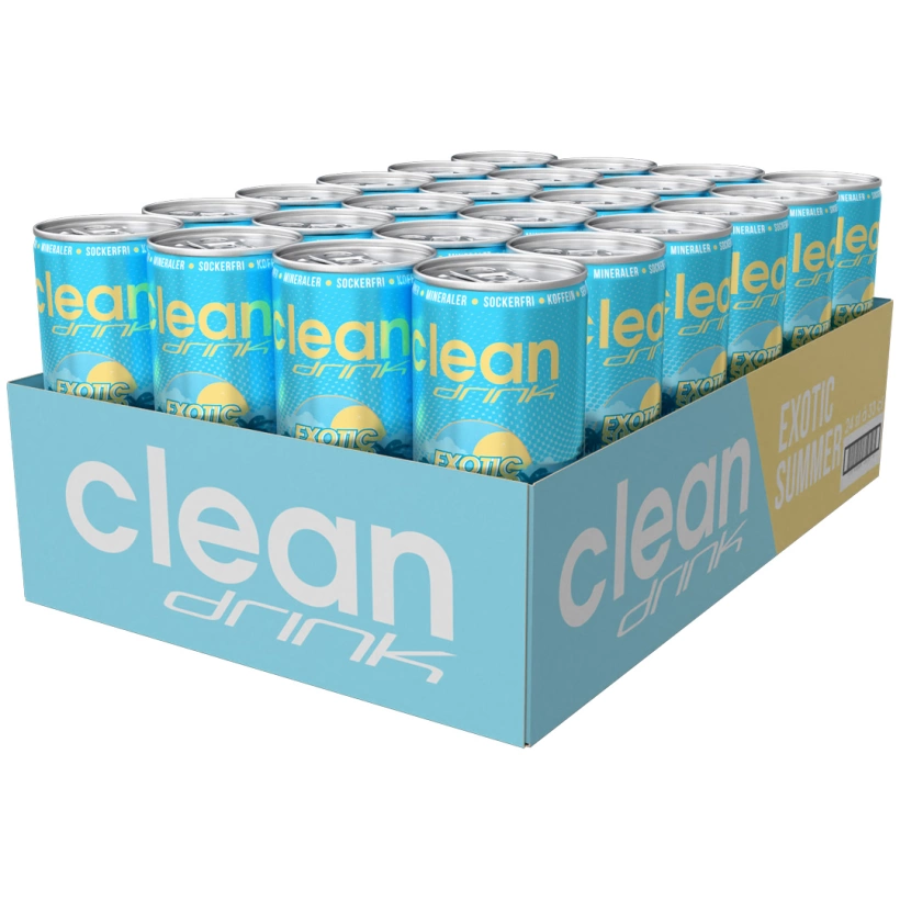 Clean Drink Exotic Summer 33cl x 24 kpl