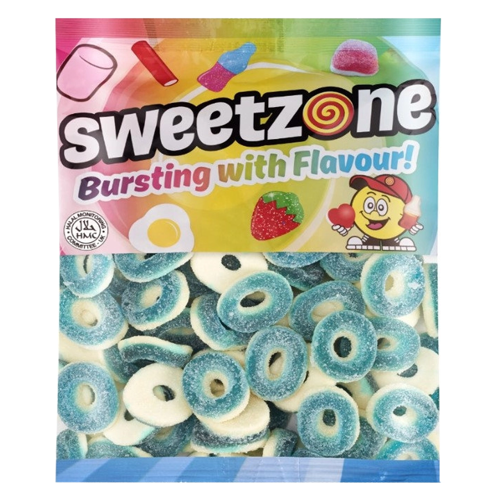 Sweetzone Blue Raspberry Rings 1kg