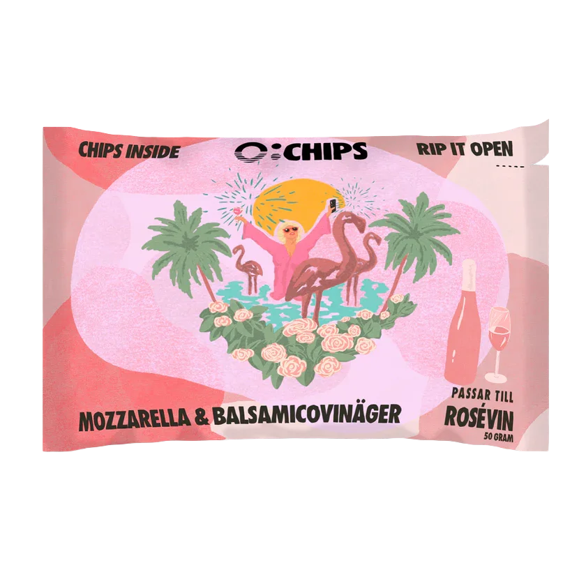 Ö-Chips Rose - Mozzarella & Balsamicoetikka 50g