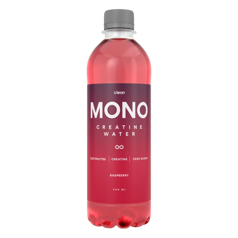 Clean MONO Creatine Water Vadelma 500ml