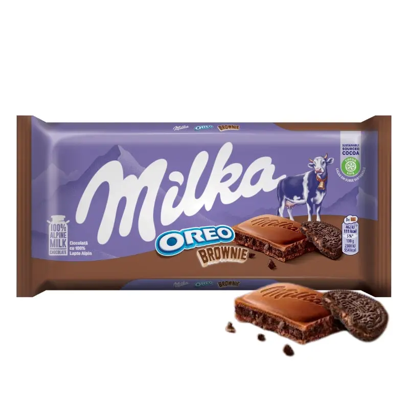 Milka Maitosuklaalevy Oreo Brownie 100g