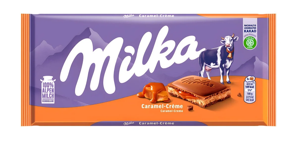 Milka Maitosuklaalevy Karamelli Creme 100g