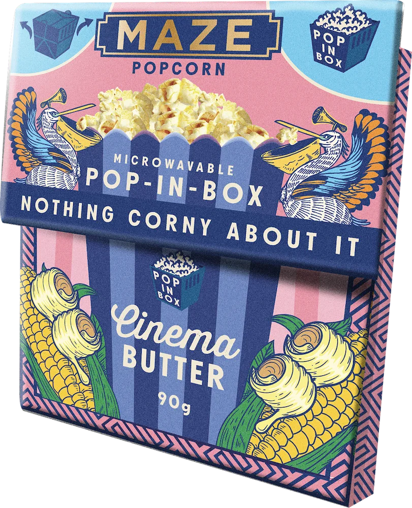 Maze Popcorn Pop-In-Box Cinema Butter 90g