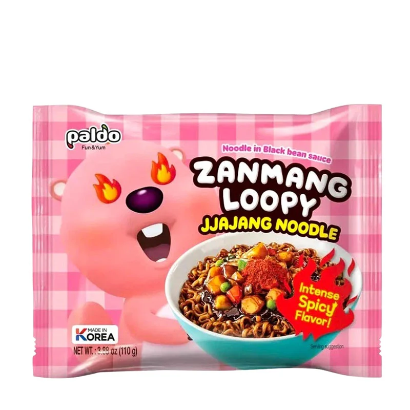 Paldo Jjajang Spicy Zanmang Loopy Noodle 110g