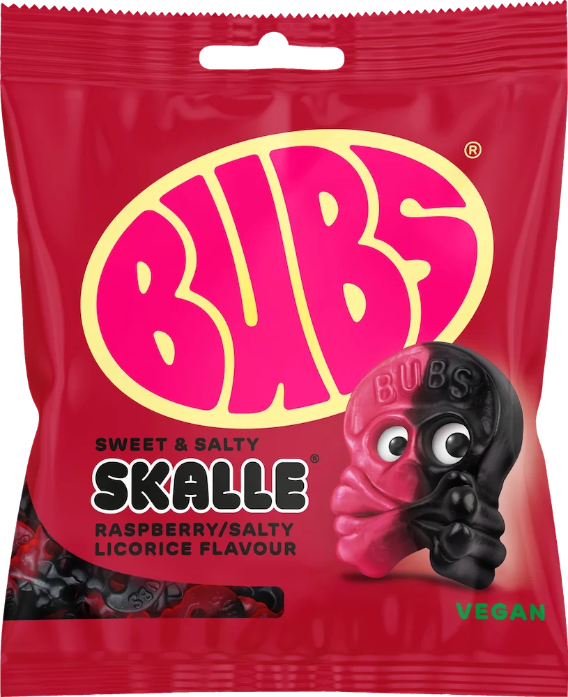 BUBS Raspberry Salty Licorice Kallo 155g