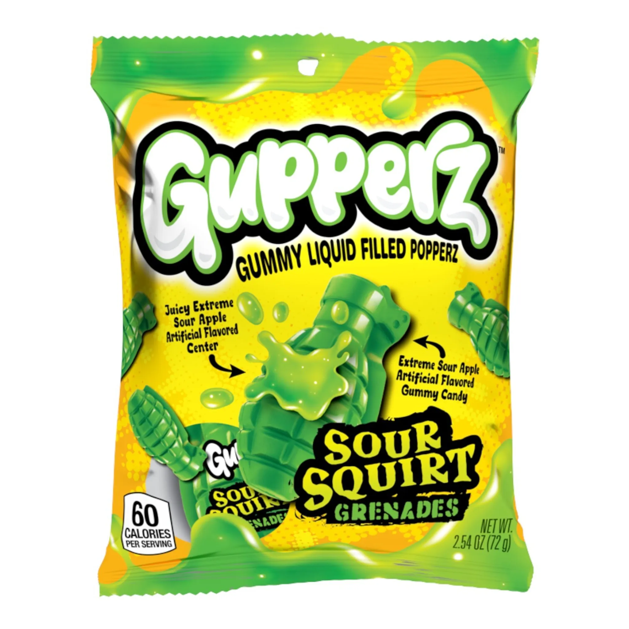 Gupperz Sour Squirt Grenades 72g