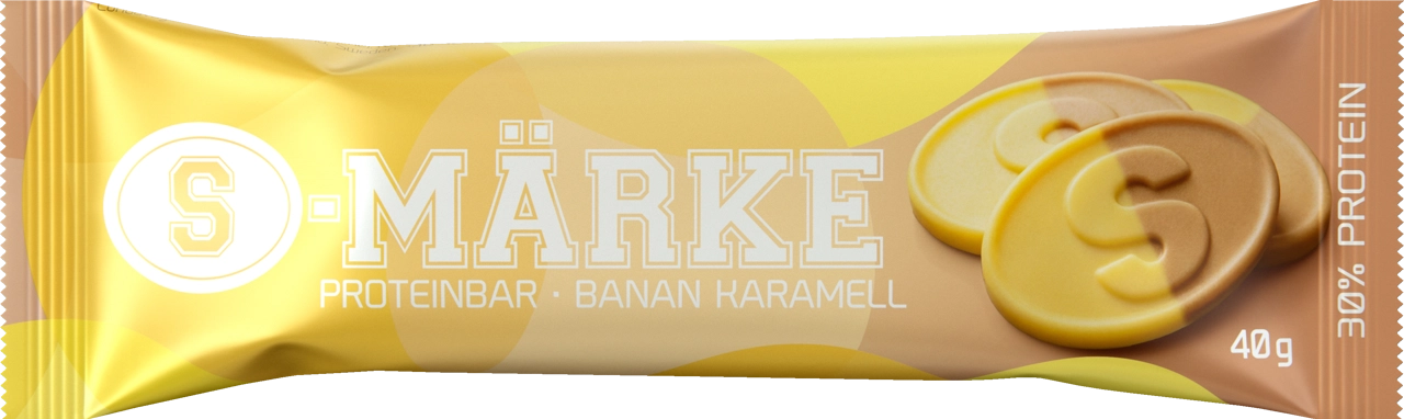S-märke Proteiinipatukka Banaani Karamelli 40g