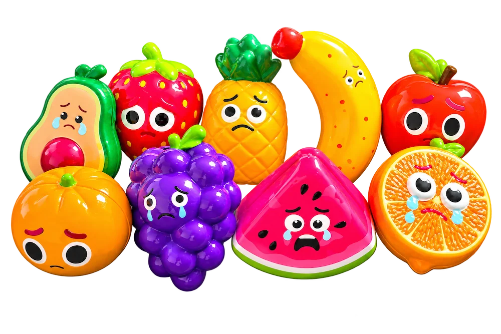 Squishy Fruit (1 kpl)
